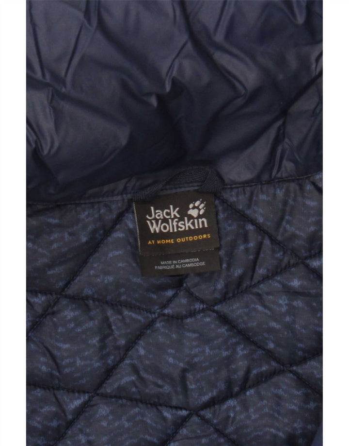 Jack Wolfskin Veste matelassée pour femme UK 8/10 Small Bleu marine Nylon