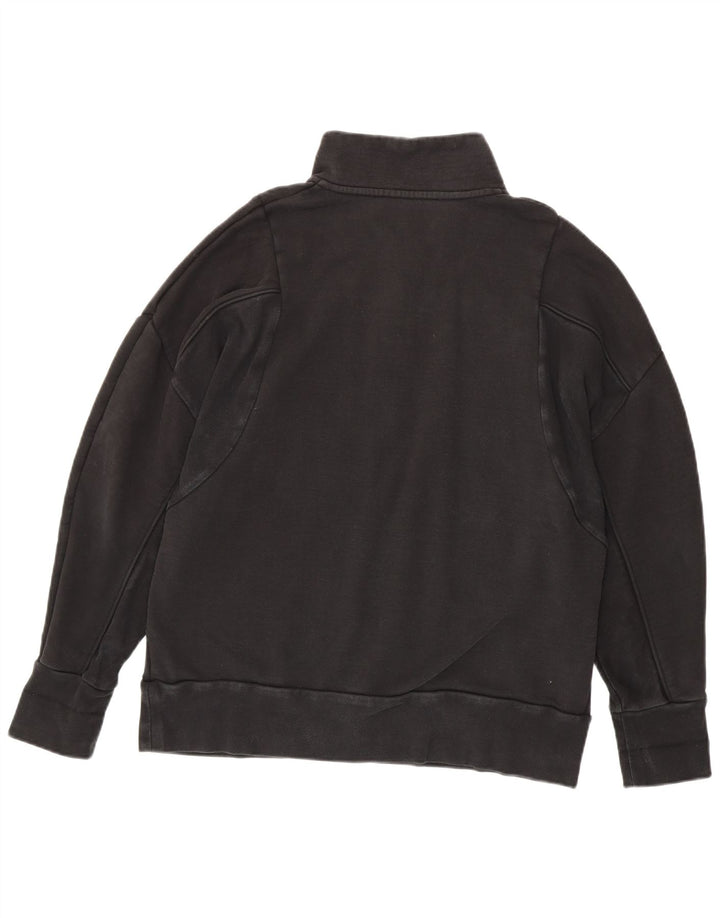 Adidas Sweat-shirt à col zippé pour homme Grand coton noir