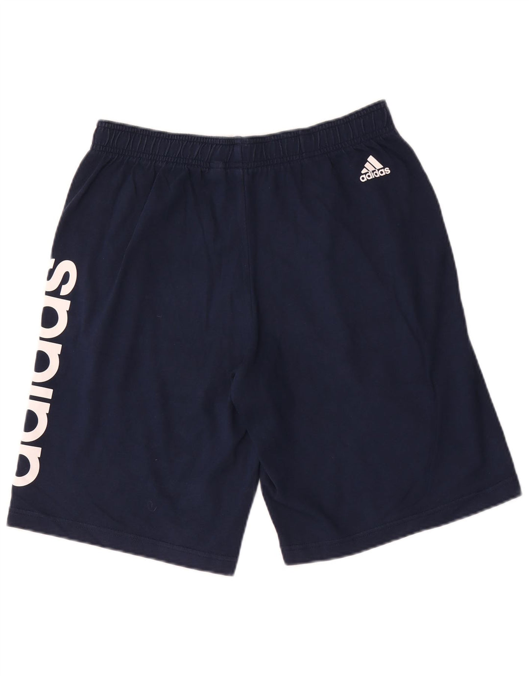 Adidas Short de sport graphique pour homme en coton bleu marine moyen