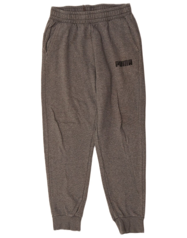 Puma Pantalon de Survêtement Joggers Homme Gris Moyen Coton