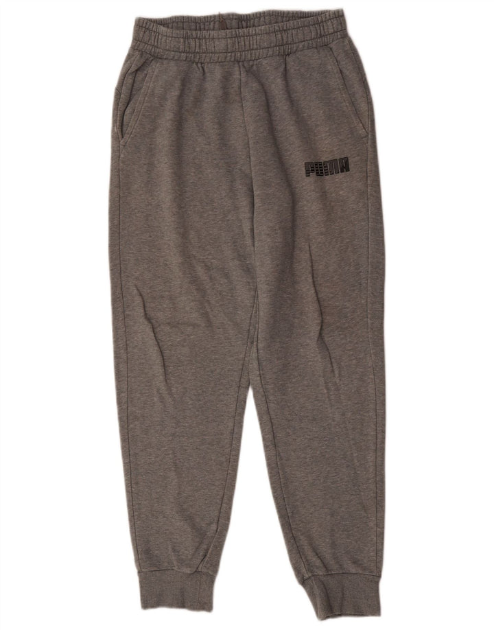 Puma Pantalon de Survêtement Joggers Homme Gris Moyen Coton