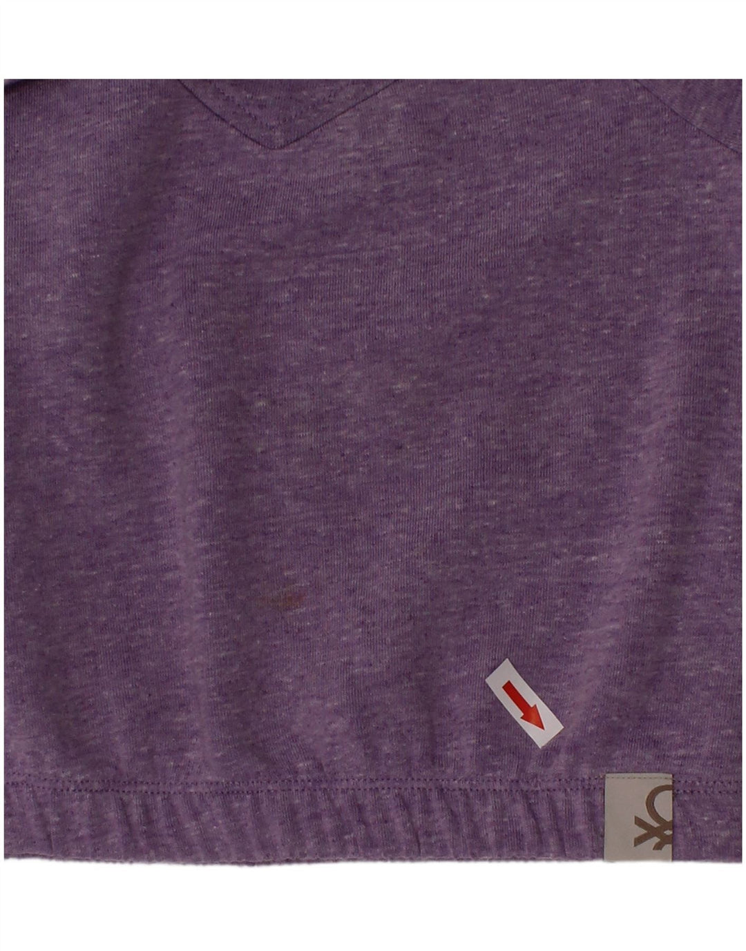 Benetton Sweat-shirt Fille 2-3 ans Violet Moucheté Polyester