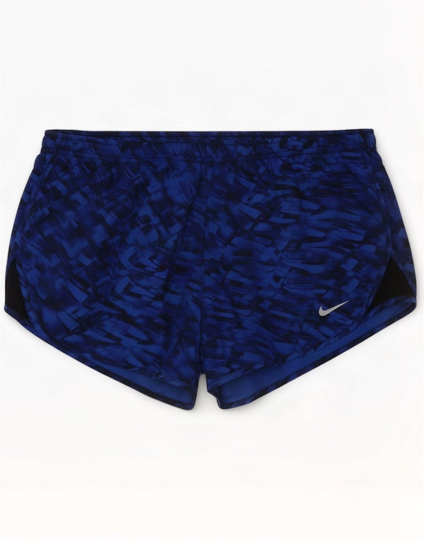 Nike Short de sport pour femme UK 14 Bleu moyen géométrique Sports