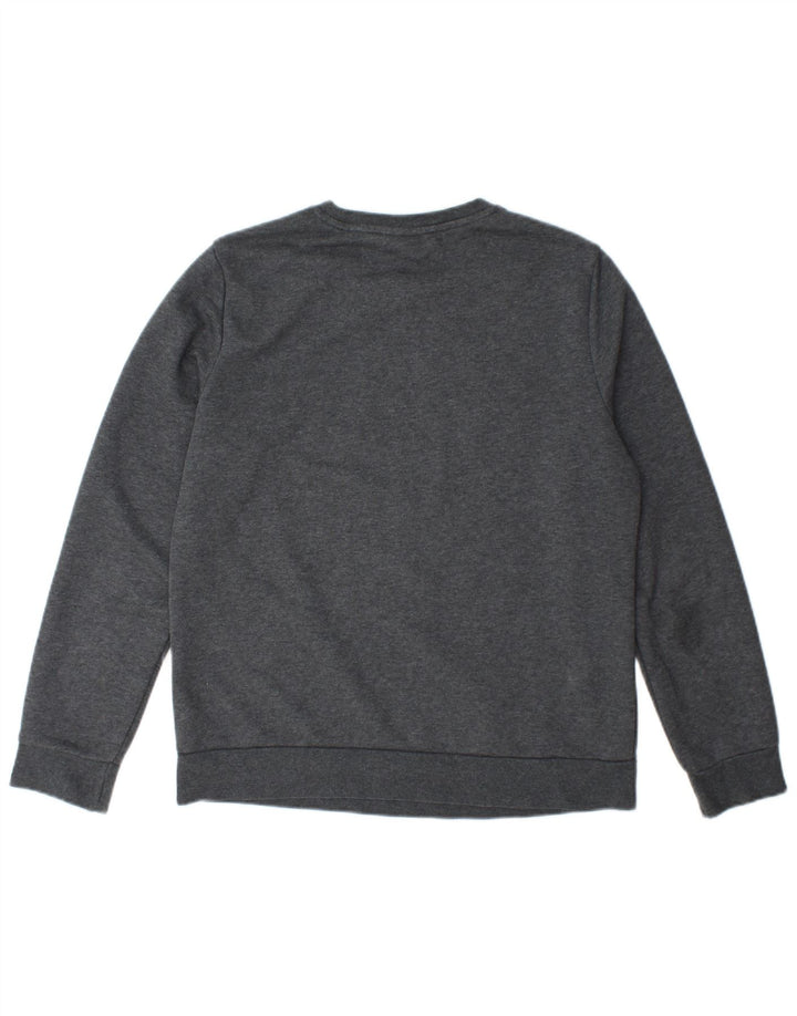 Adidas Sweat-shirt graphique pour femme UK 12/14 Gris moyen Coton