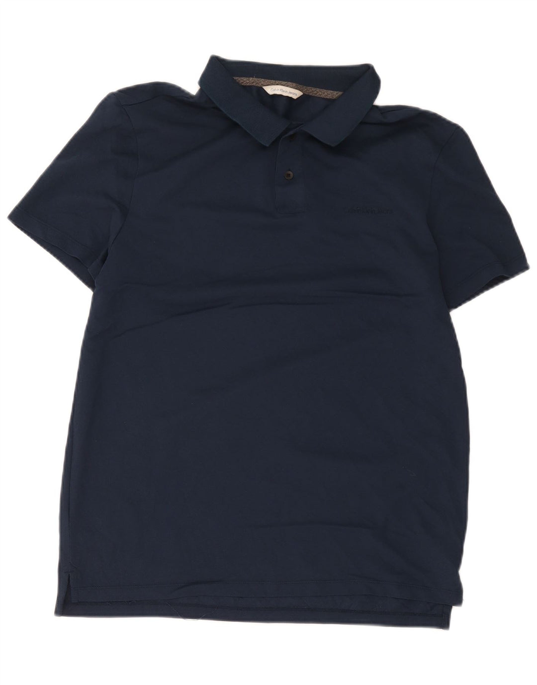 Calvin Klein Jeans Polo Homme Bleu Marine Moyen Coton
