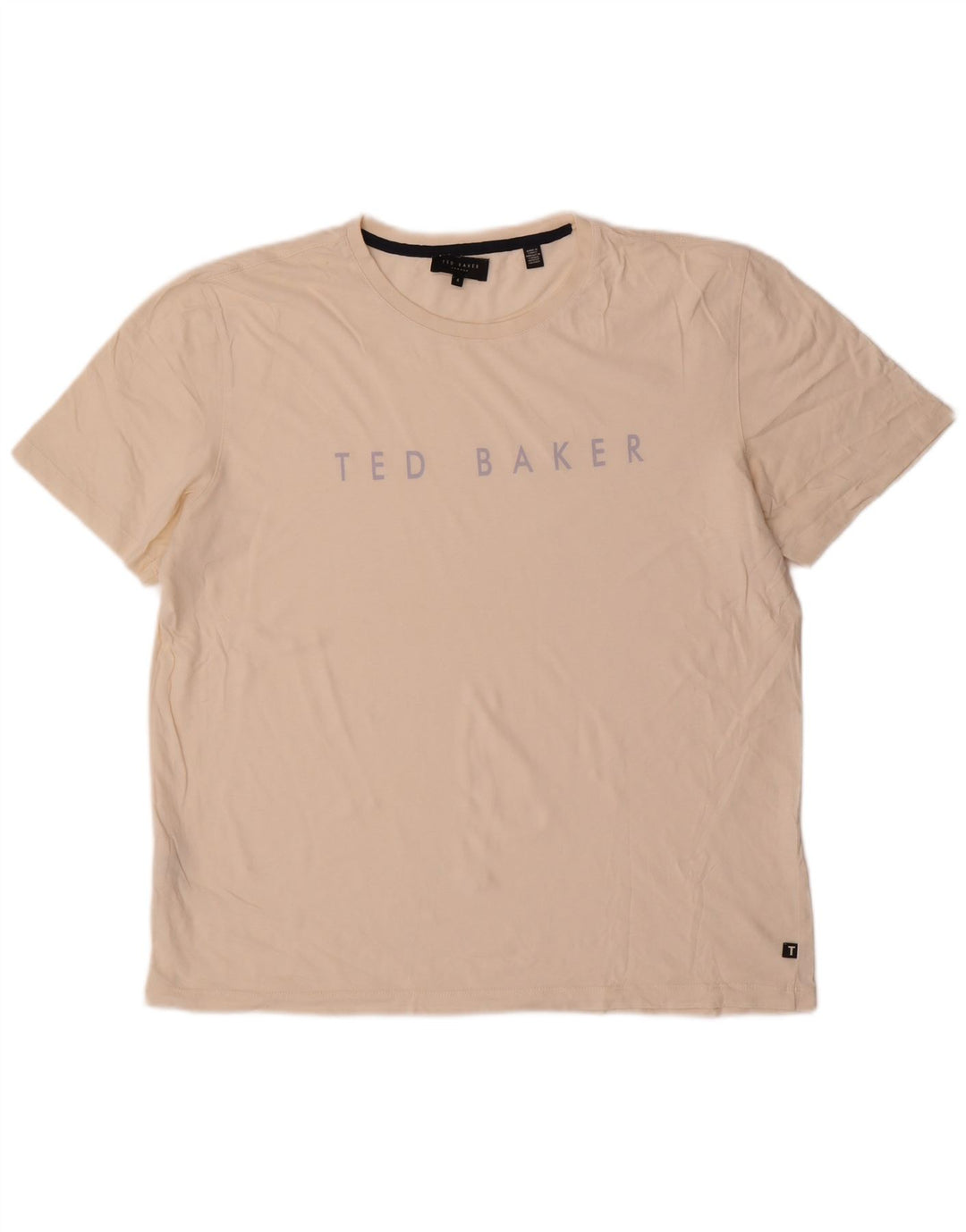 Ted Baker T-shirt graphique pour hommes Taille 4 Grand Blanc