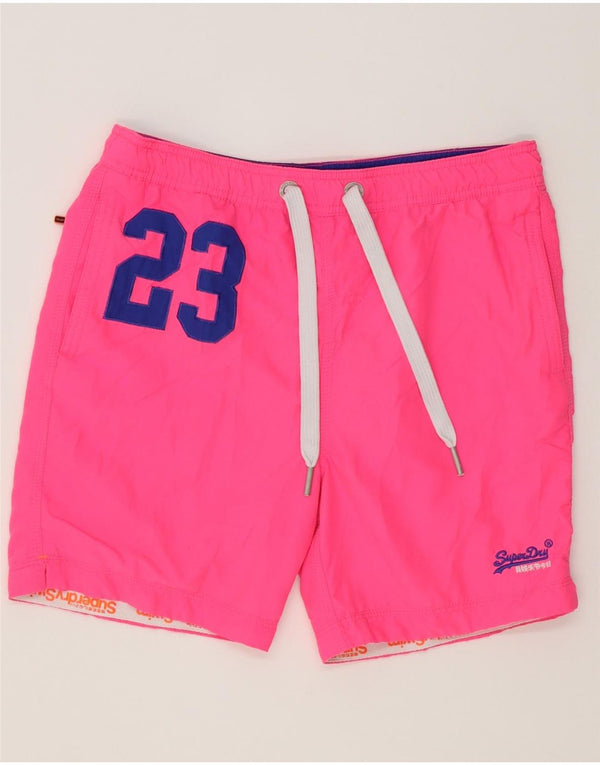 Superdry Short de Bain Graphique Homme Rose Moyen
