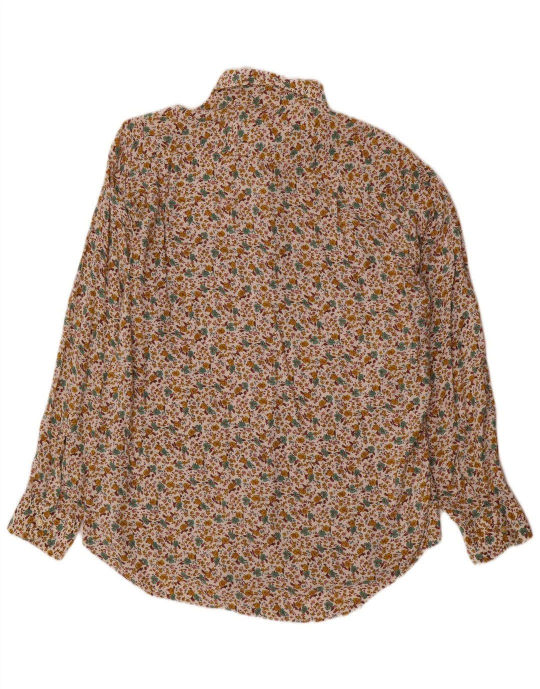 Chemise Homme Vintage Grand Coton Floral Beige