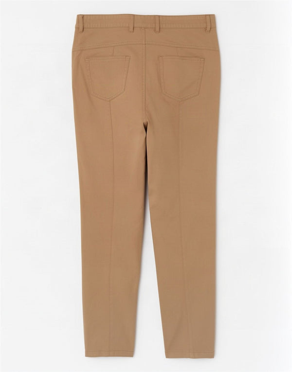 Escada Pantalon Chino Droit Femme EU 40 Moyen W30 L28 Coton Beige