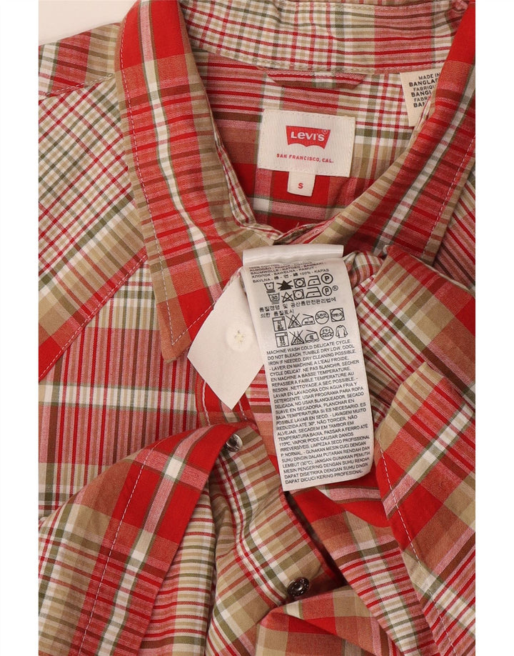Levi's Chemise Homme Petit Carreau Rouge Coton