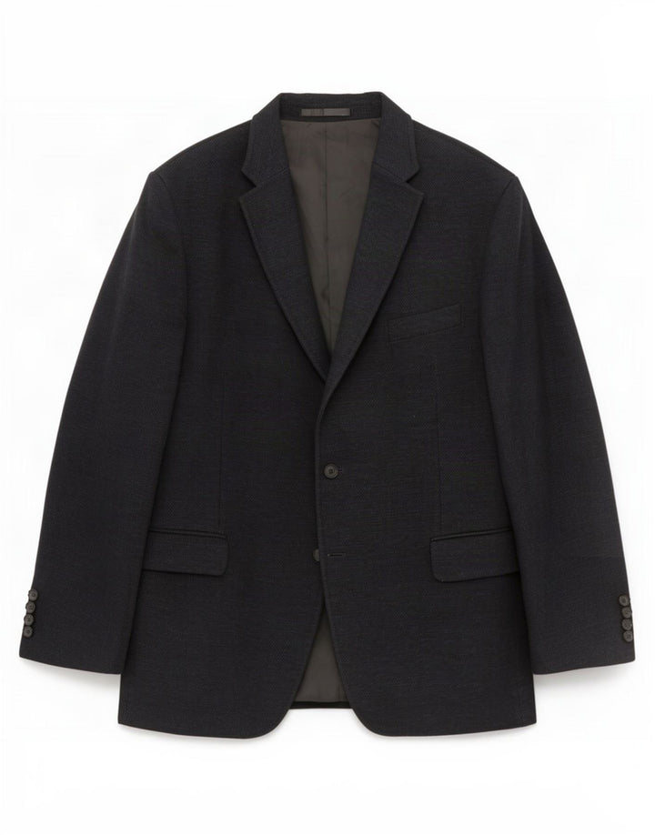 Marks & Spencer Veste Blazer 2 Boutons Homme UK 46 XL Coton Noir