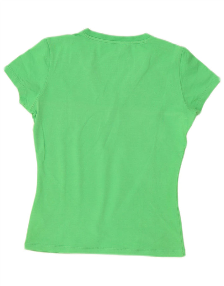 Zu Elements T-shirt graphique pour femme UK 10 Petit coton vert