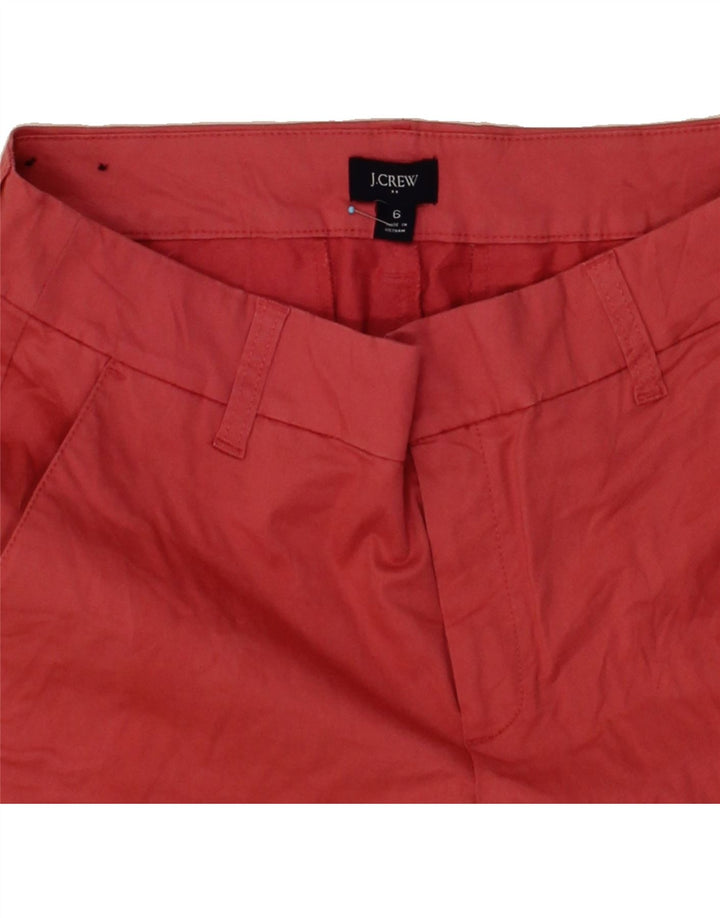 J. CREW Womens Chino Shorts US 6 Medium W30  Red Cotton Vintage J. Crew and Second-Hand J. Crew from Messina Hembry 