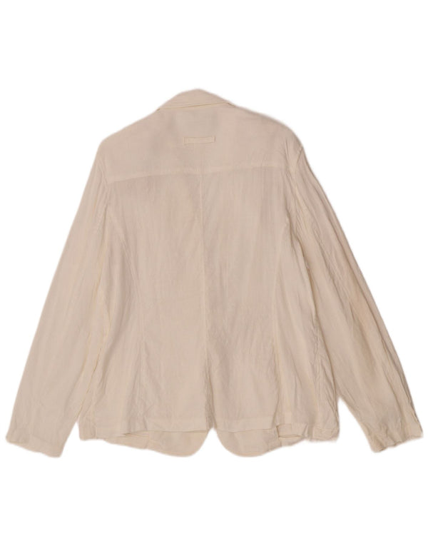 Marks & Spencer Veste blazer à 1 bouton pour femme UK 18 XL Blanc