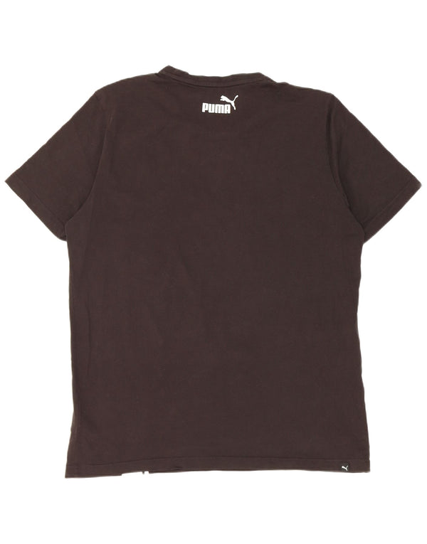 Puma T-Shirt Homme Haut Large Noir Colourblock Coton