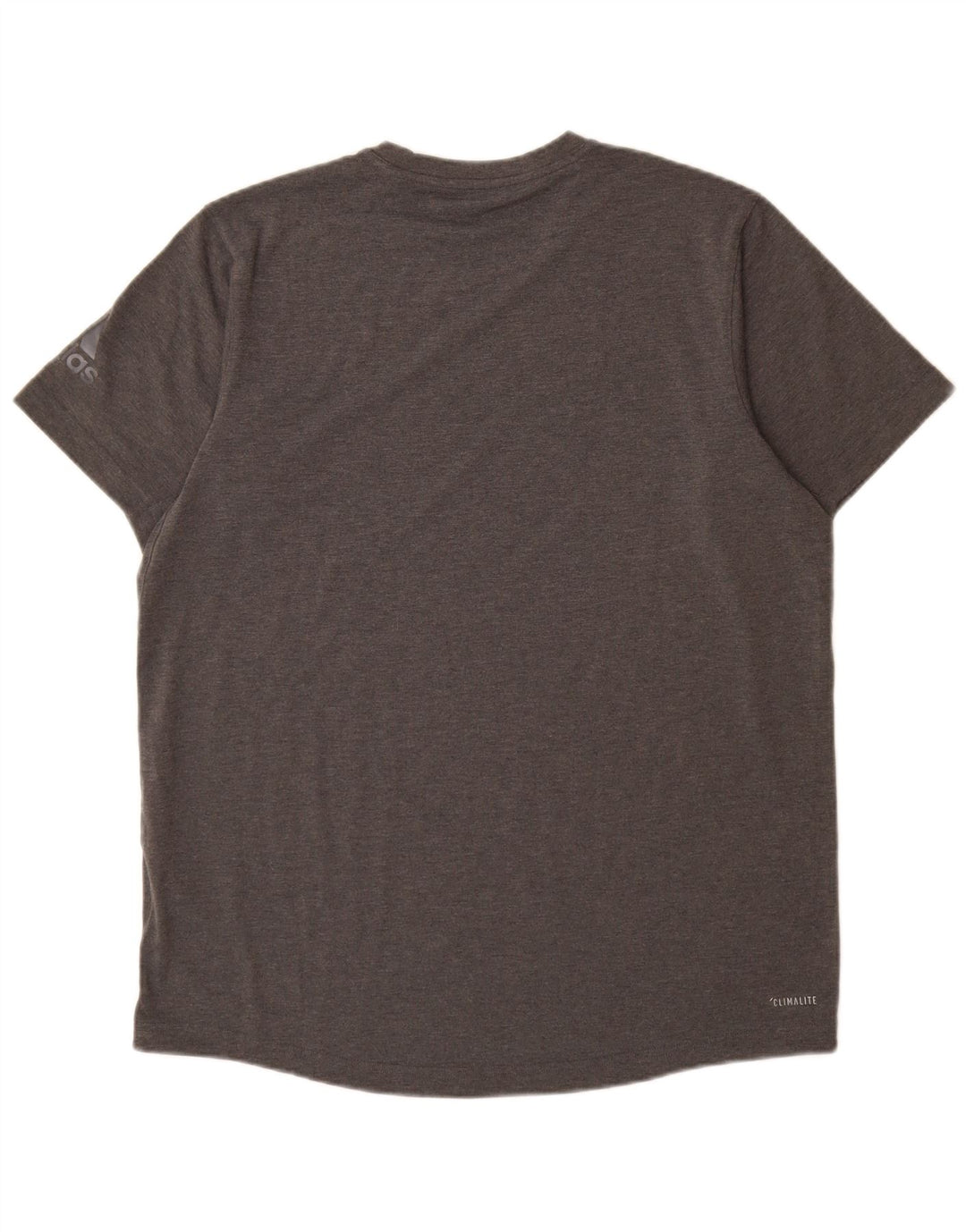 Adidas Hommes Climalite T-Shirt Haut Grand Gris Moucheté Polyester