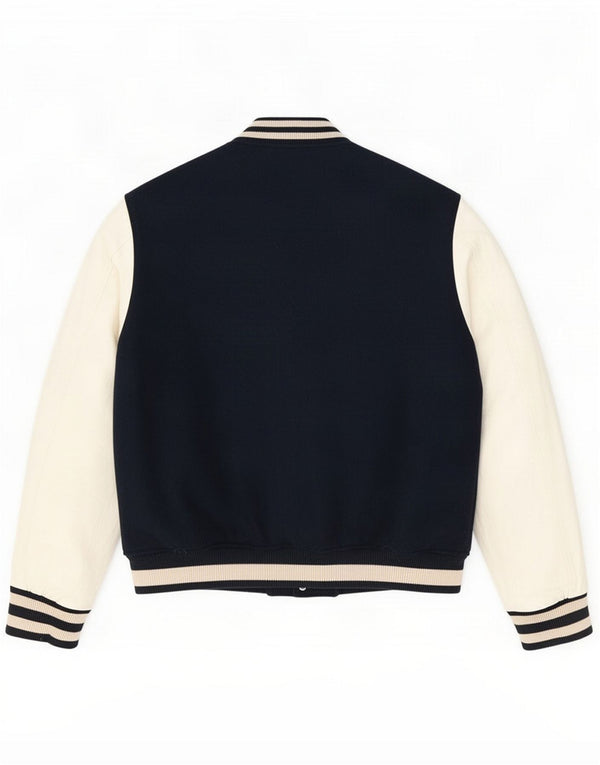 Superdry Veste Varsity Homme UK 44 2XL Bleu Marine Polyester Colorblock