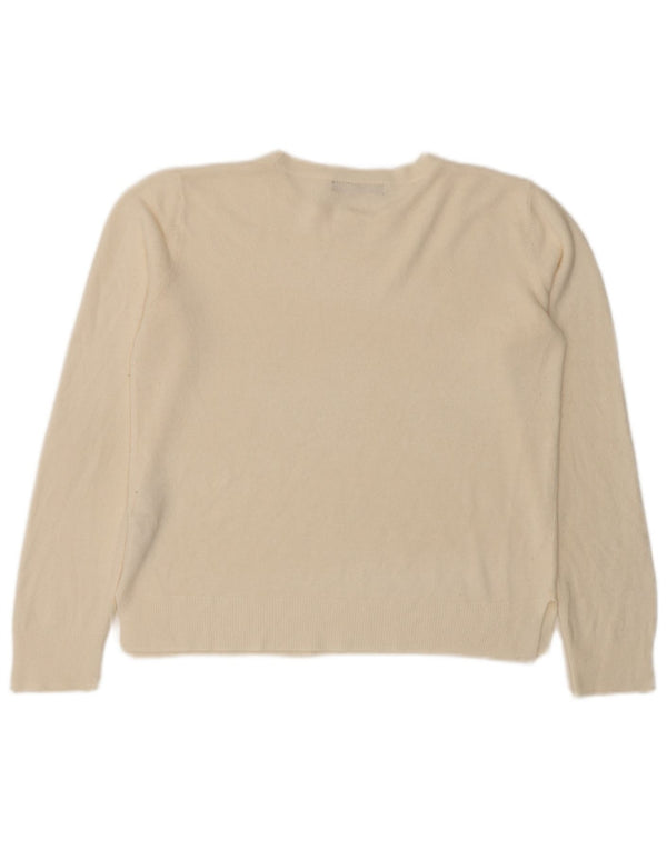 Marks & Spencer Pull à col rond pour femme UK 14 Medium Off White