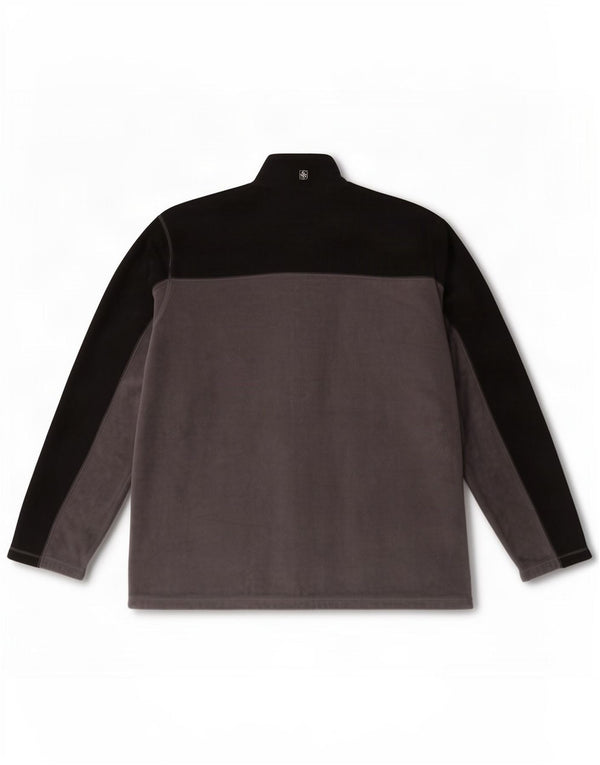 Mountain Warehouse Pull polaire à col zippé pour homme 3XL Gris Colorblock