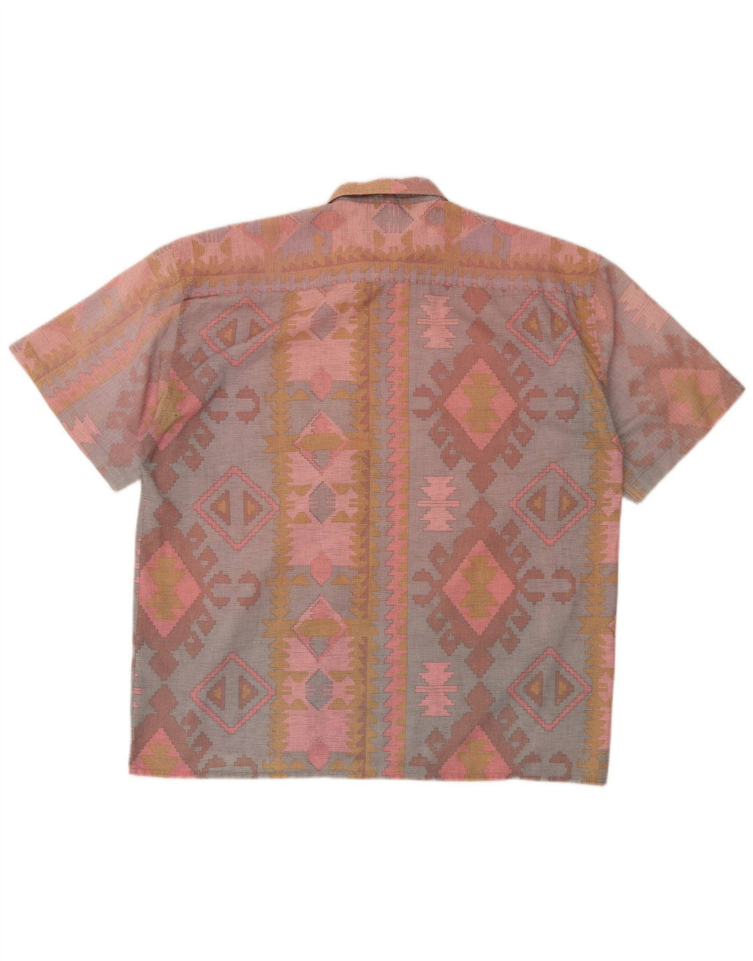 Chemise à manches courtes homme VINTAGE XL polyester géométrique multicolore