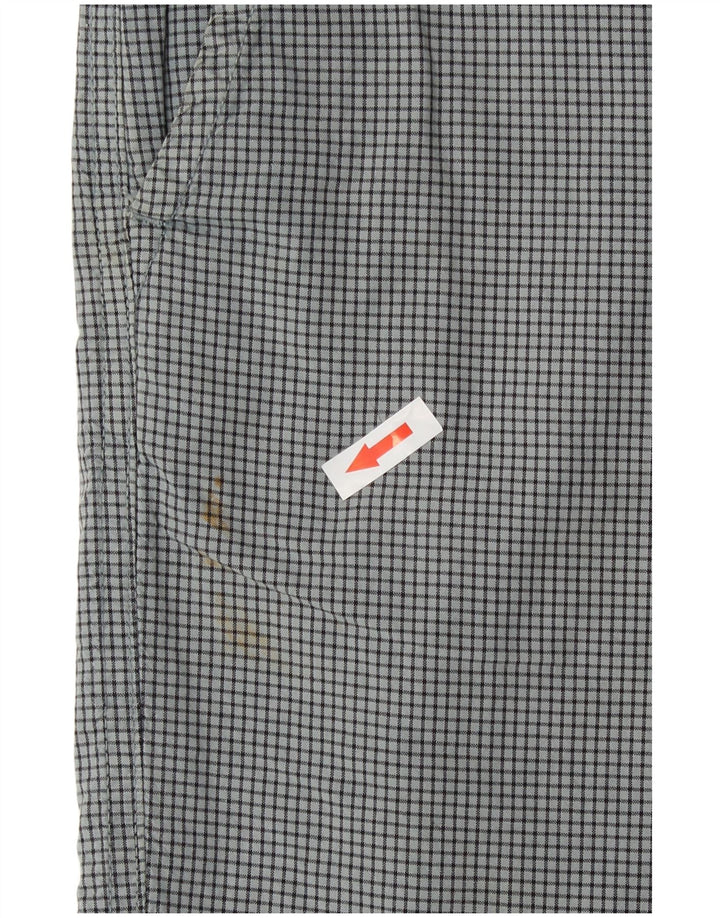 Converse Short Chino Homme Large W34 Gris à Carreaux Coton