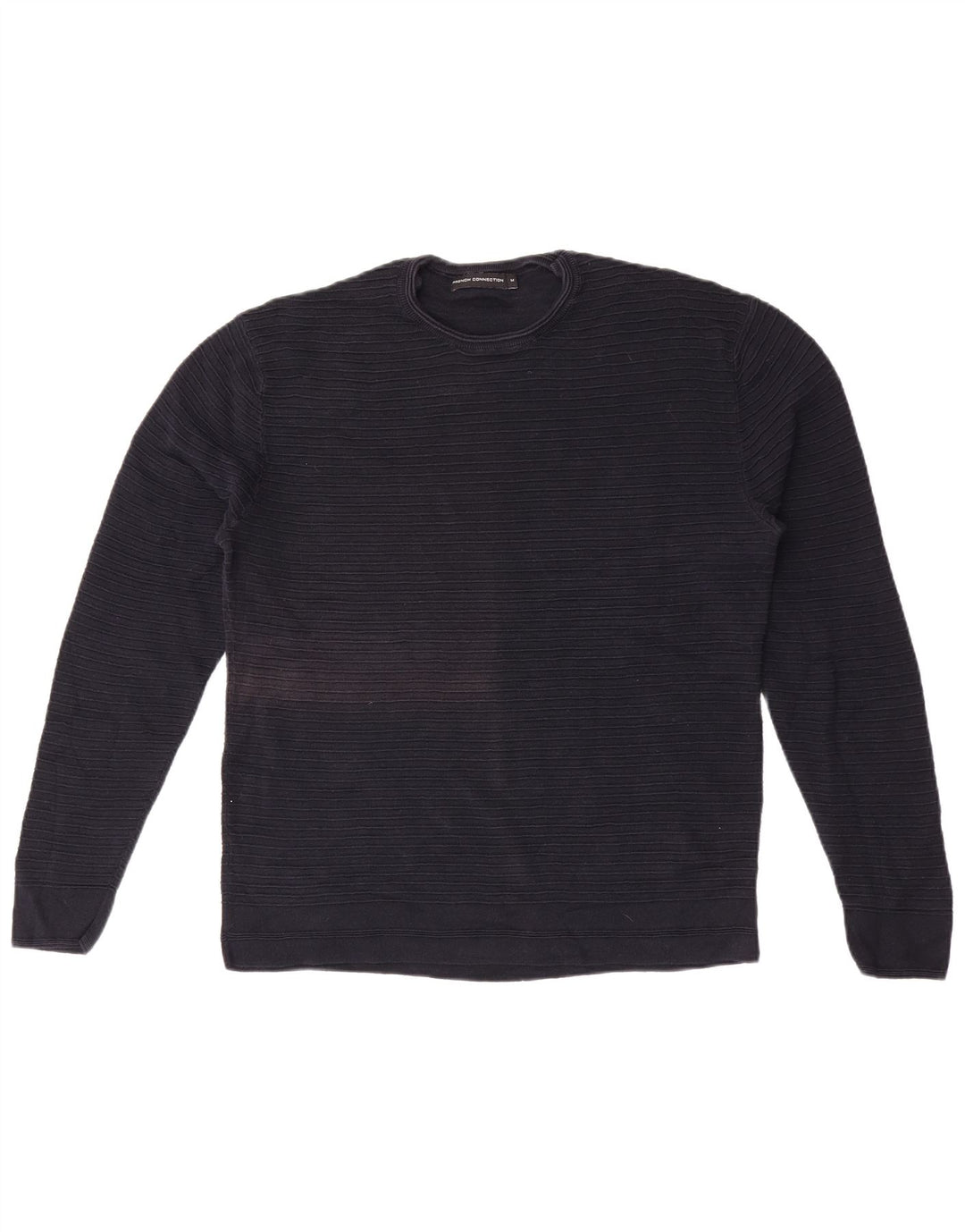 French Connection Pull Col Ras du Cou Homme Bleu Marine Moyen Coton