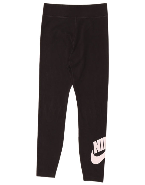 Nike Leggings graphiques pour femmes UK 12 coton noir moyen