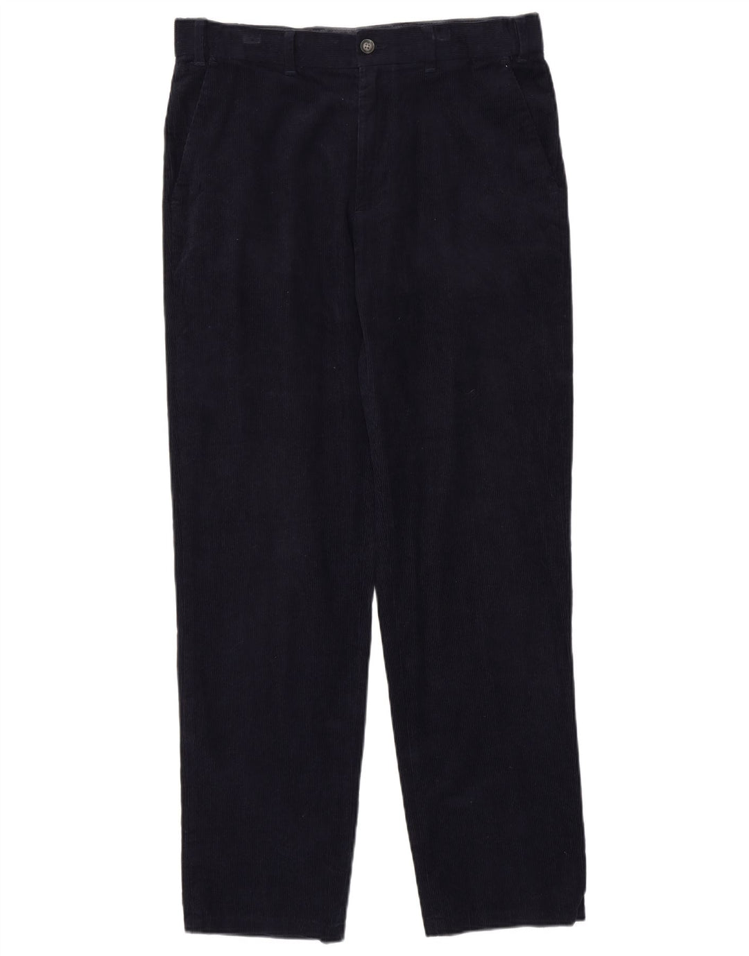 MARKS & SPENCER Pantalon en velours côtelé pour homme W34 L33 Bleu marine en coton