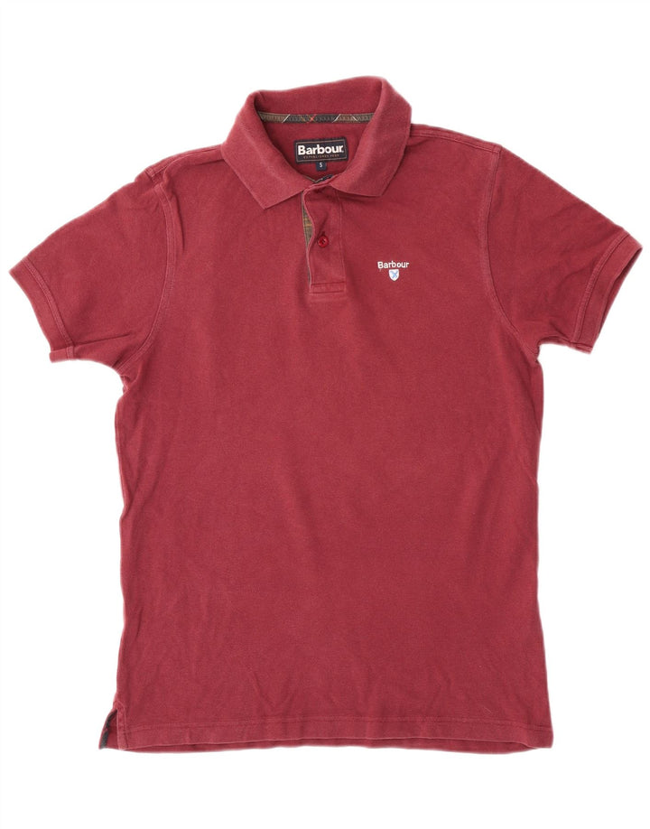 Barbour Polo Homme Petit Coton Bordeaux