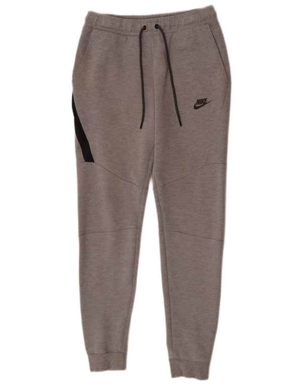 Nike Pantalon de survêtement coupe slim pour homme en coton color block Gris Taille S