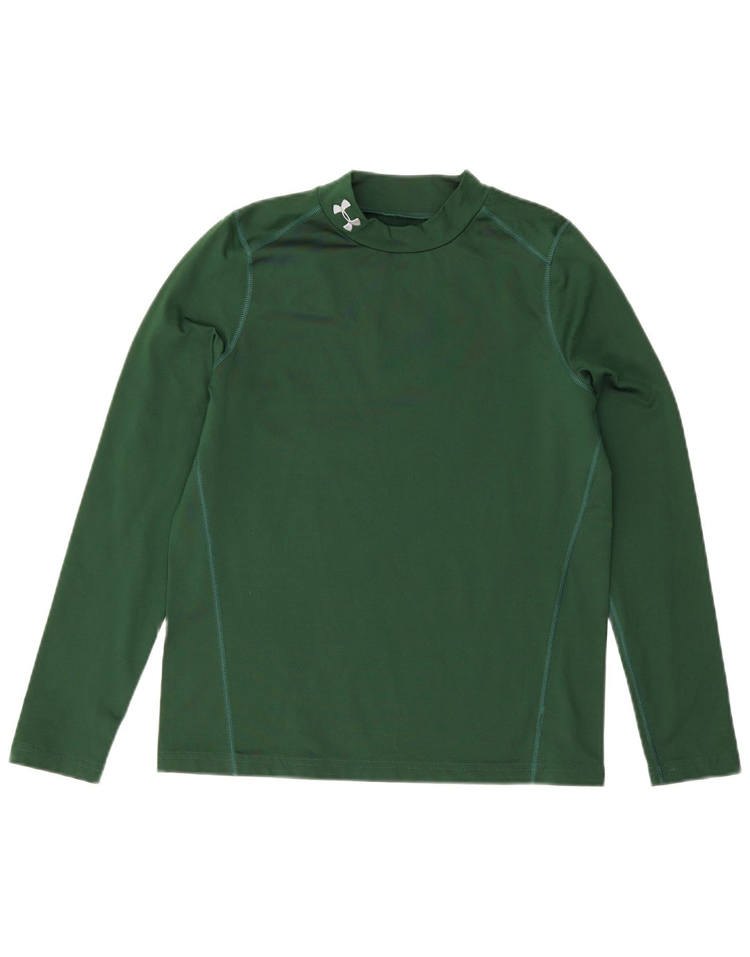 Under Armour Cold Gear Top Manches Longues Garçon 13-14 ans XL Vert Polyester