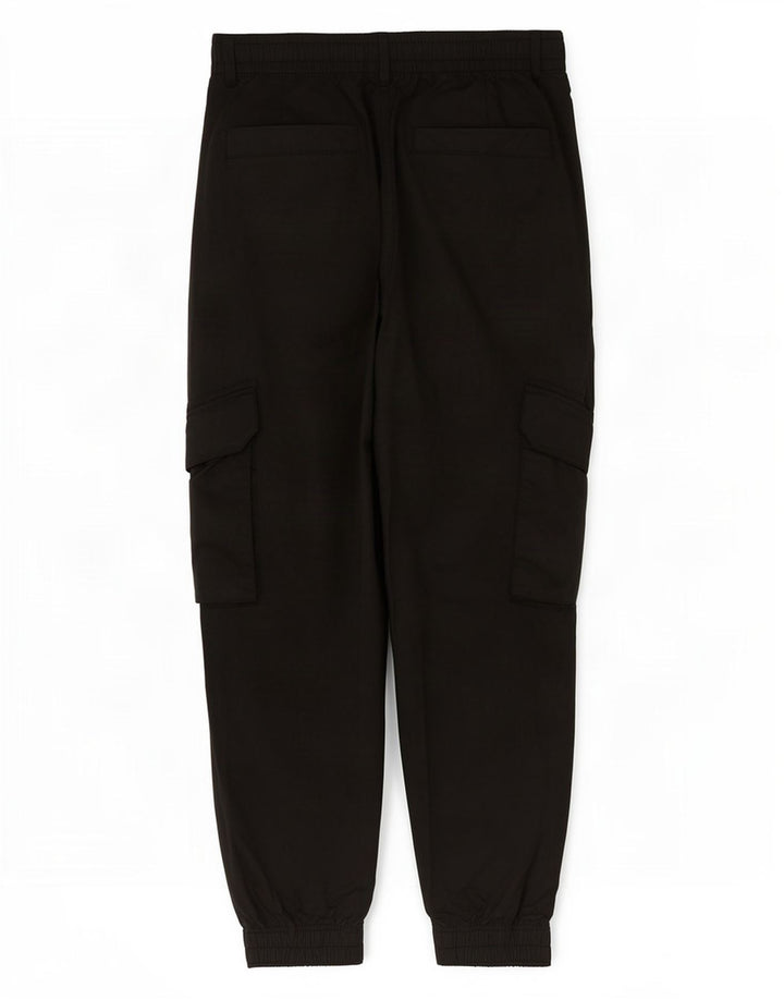 Zara Pantalon Cargo Crop Joggers Homme Moyen W31 L25 Noir Polyester