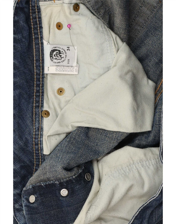 Diesel Jean Bootcut Homme W34 L32 Bleu Coton