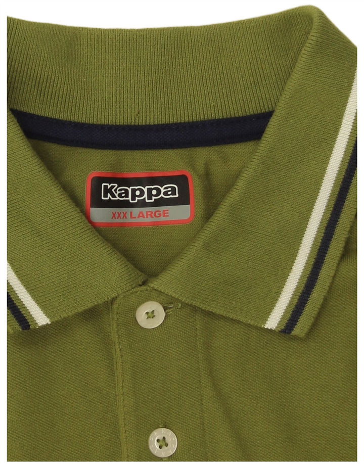 Kappa Polo Homme 3XL Kaki Rayé