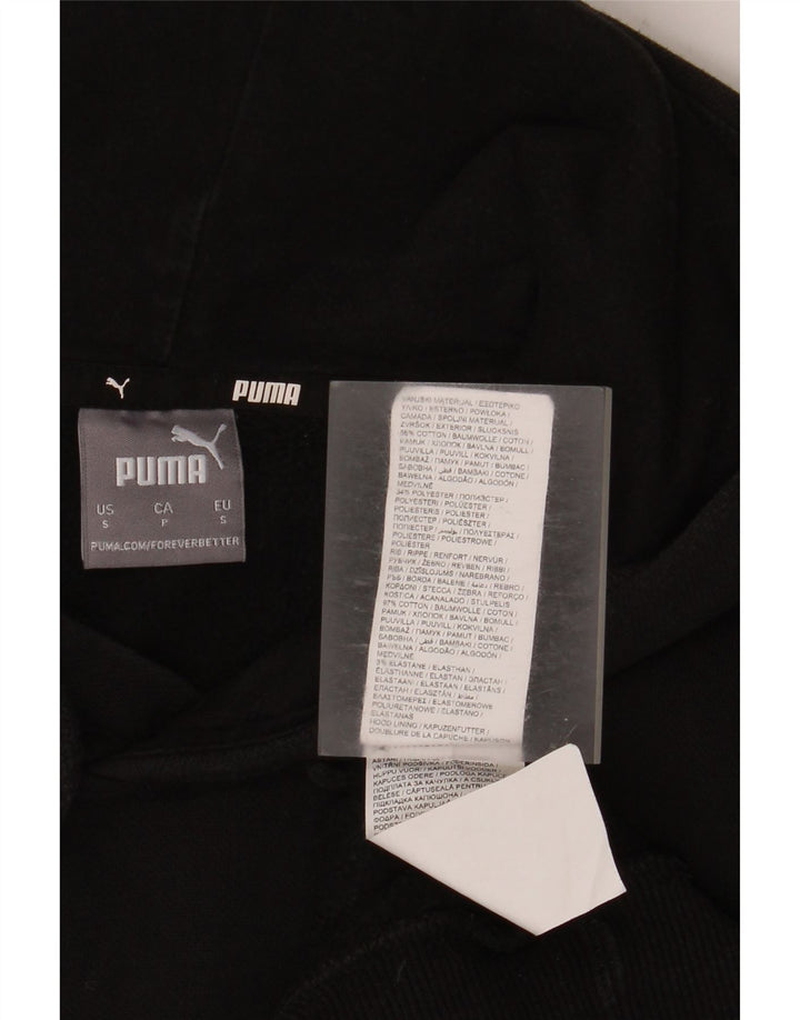 Puma Pull à capuche pour homme Petit Noir Coton