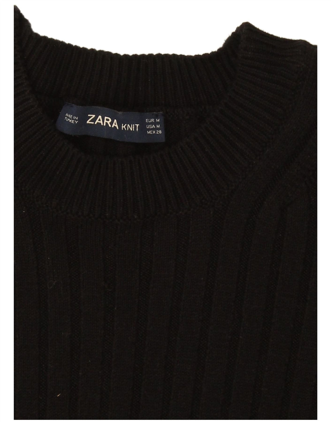 Zara Robe pull pour femme UK 44 Noir moyen