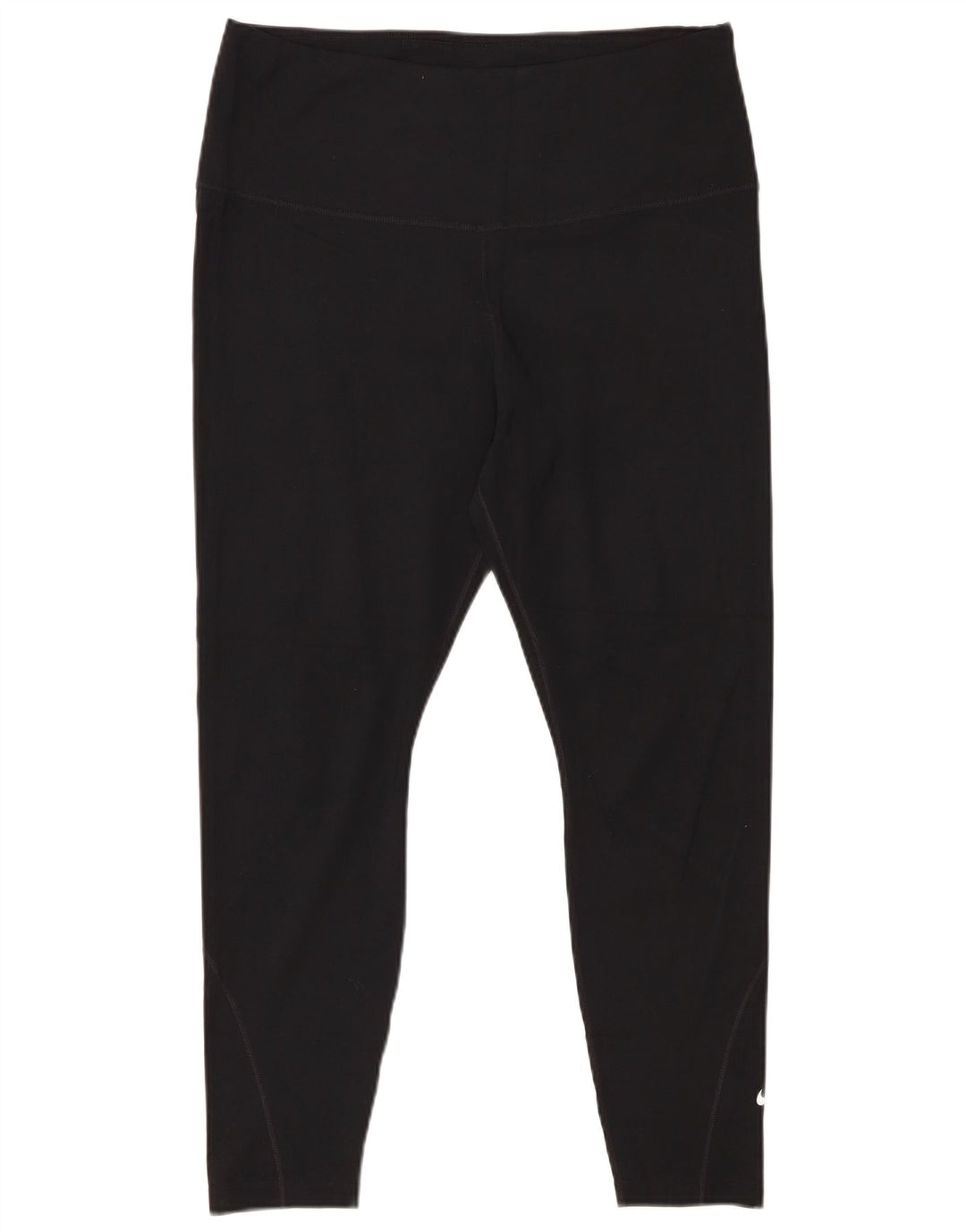 NIKE Legging court Dri Fit pour femme UK 18 XL Noir Polyester