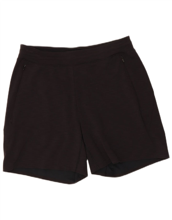 Lululemon Short de sport pour femme UK 12 Medium Noir moucheté