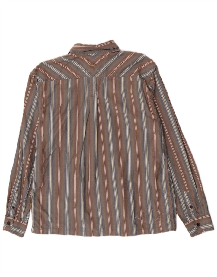 Chemise Homme Fat Face Large Gris Rayé Coton