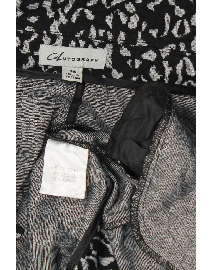 Marks & Spencer Veste blazer autographe à manches 3/4 pour femme UK 18 XL Noir