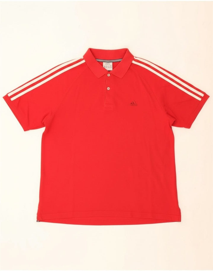 Adidas Polo Homme Rouge Moyen Coton