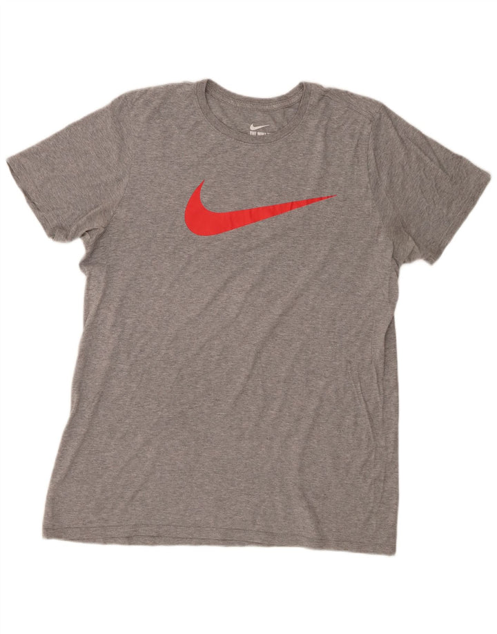 Nike T-shirt graphique coupe athlétique pour homme, grand gris