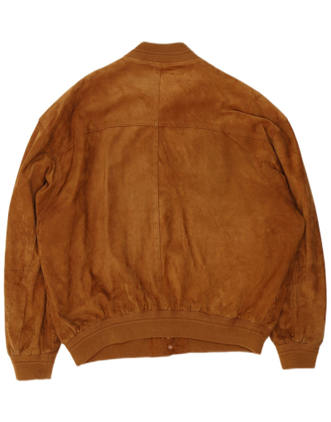 James Dillon Veste bomber en daim pour homme UK 44 2XL Cuir marron