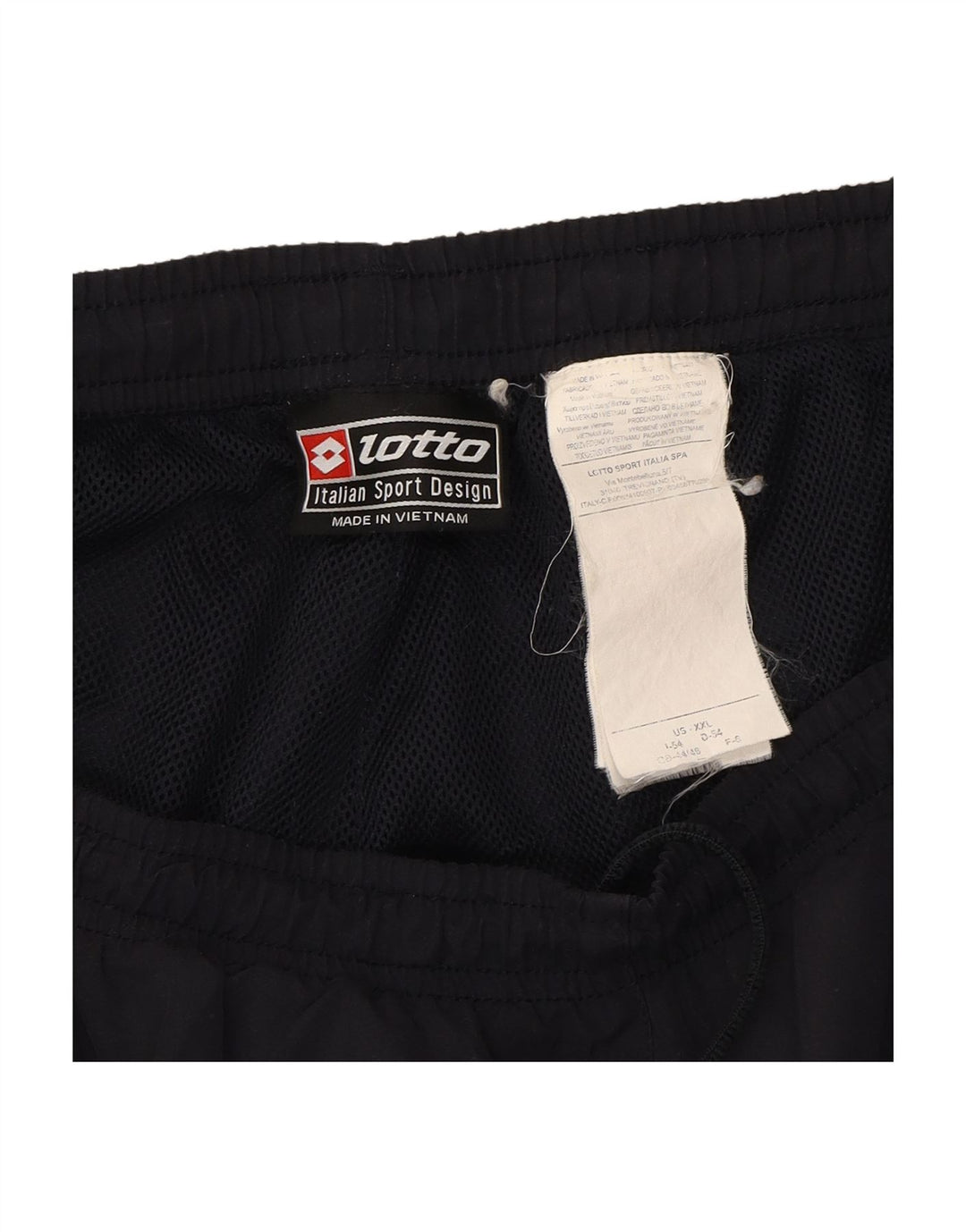 LOTTO Mens Tracksuit Trousers Joggers 2XL  Navy Blue Polyester