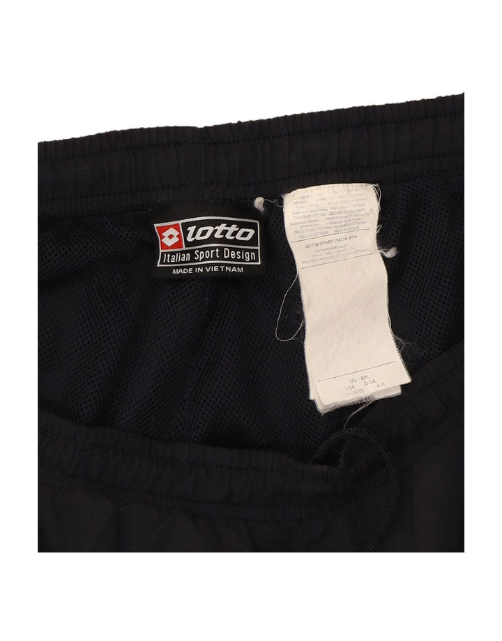 LOTTO Mens Tracksuit Trousers Joggers 2XL  Navy Blue Polyester