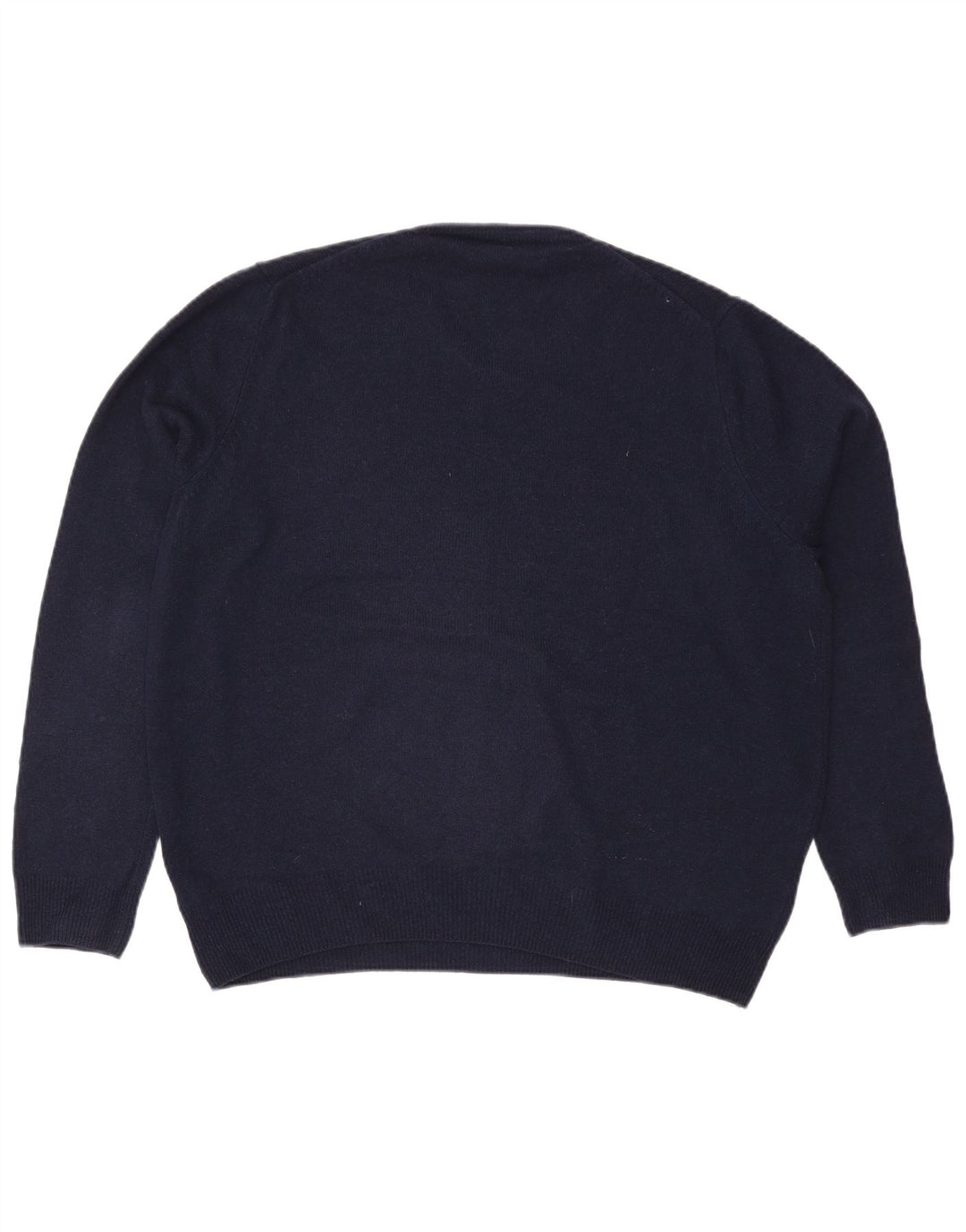 Marks & Spencer Pull col V pour homme XL en laine bleu marine