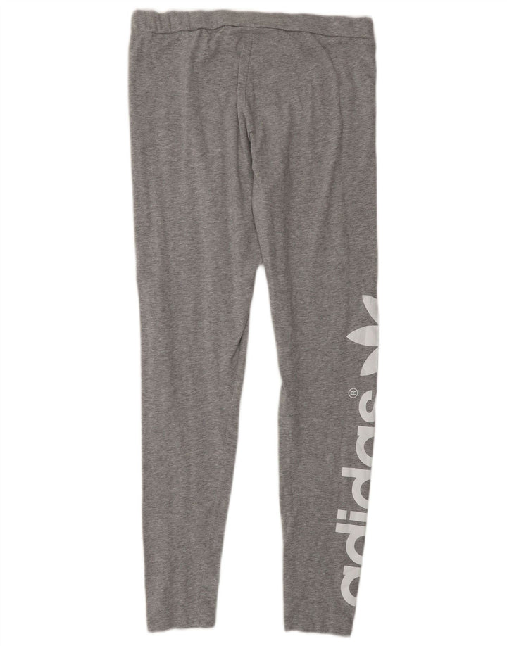Adidas Leggings graphiques pour femmes UK 16 grand coton gris