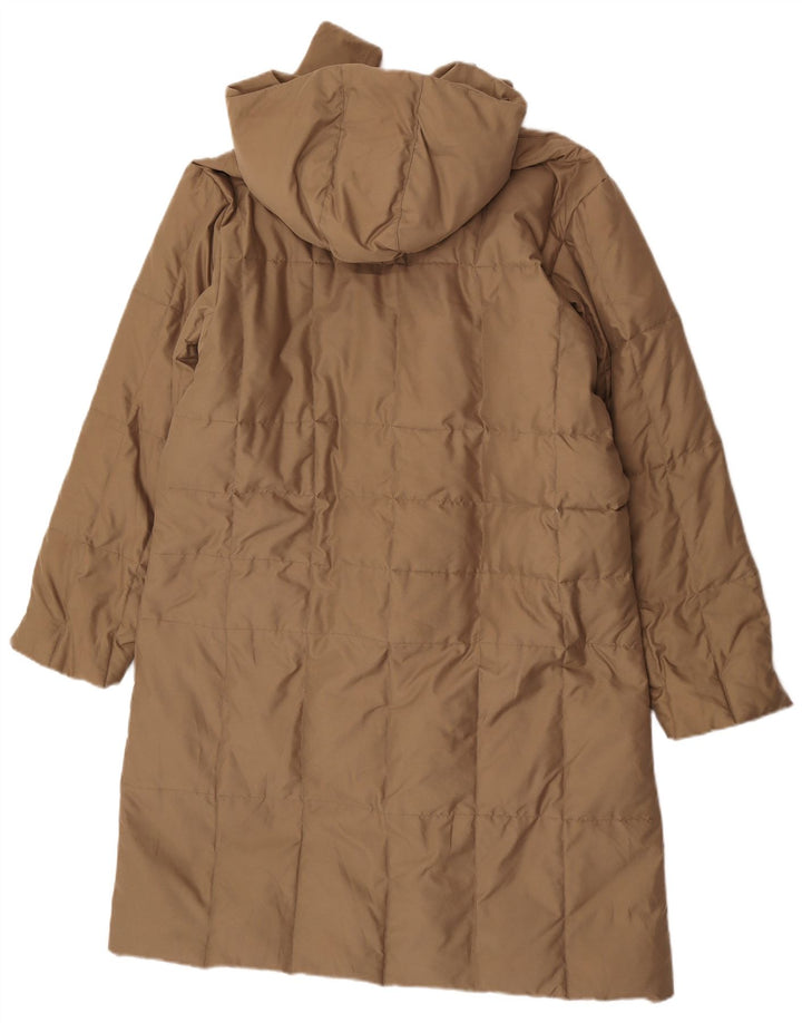 Sergio Tacchini Manteau matelassé à capuche pour femme IT 46 Large Beige Polyester