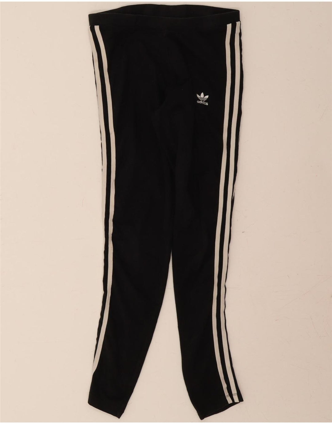 ADIDAS Womens Leggings UK 10 Small Black Cotton Vintage Adidas and Second-Hand Adidas from Messina Hembry 