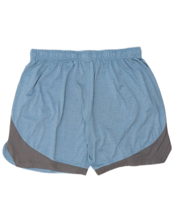 RUSSELL ATHLETIC Short de sport pour homme XL Bleu Colorblock Polyester